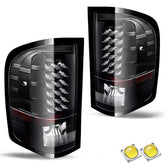 VehicleAid Taillights For 2007-2014 Chevy Silverado 2500HD / 3500HD
